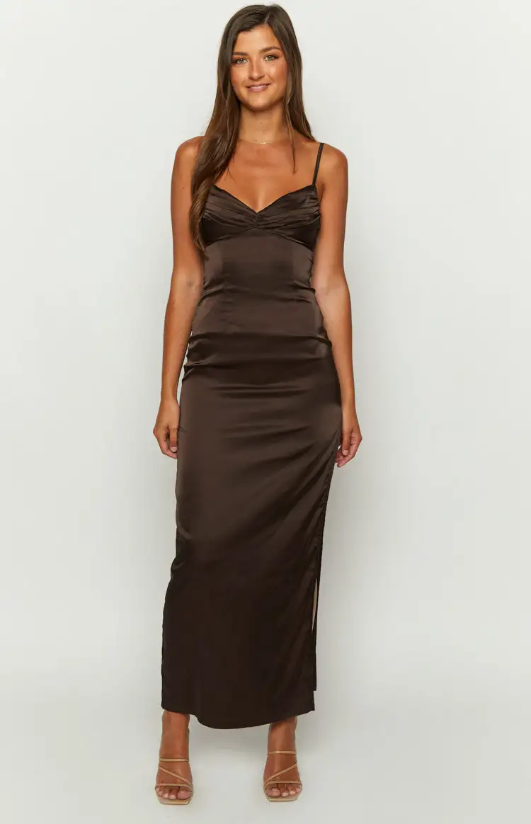 Honey Chocolate Maxi Dress