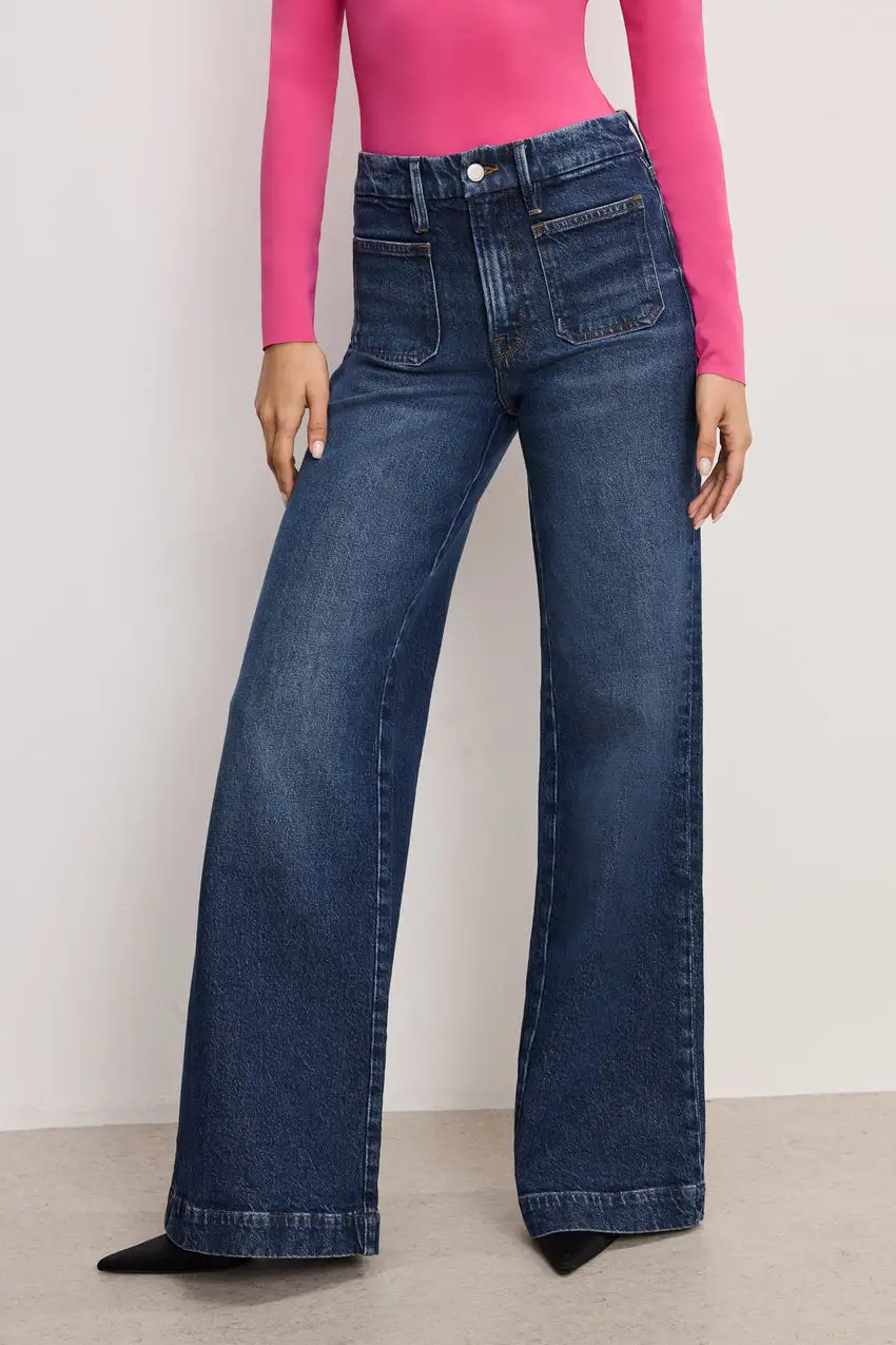 GOOD WAIST PALAZZO JEANS