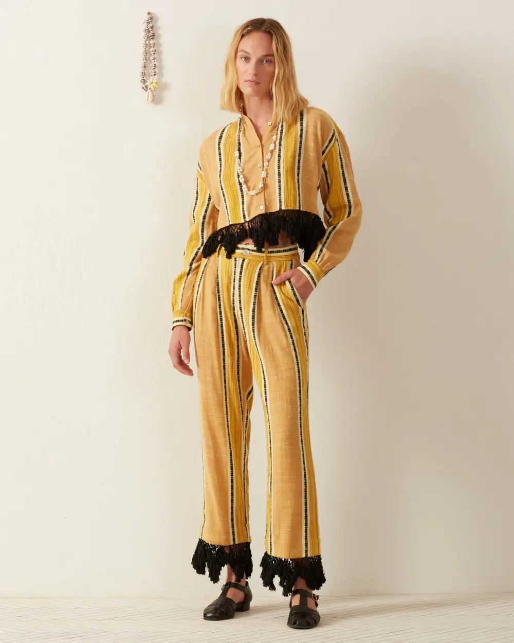 Colette Sun Stripe Fringe Pant