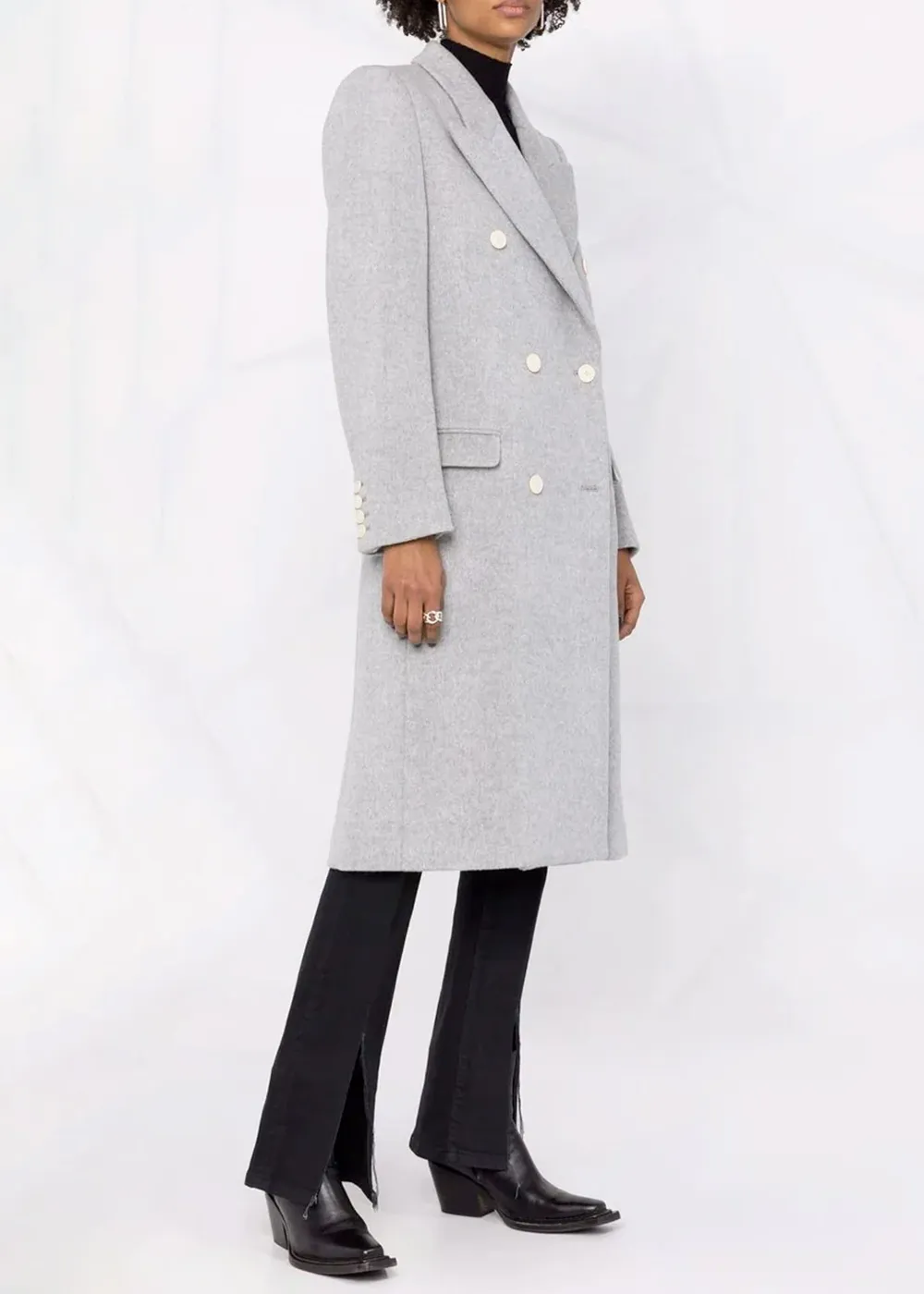 Padded Shoulders Enarryli Maxi Coat