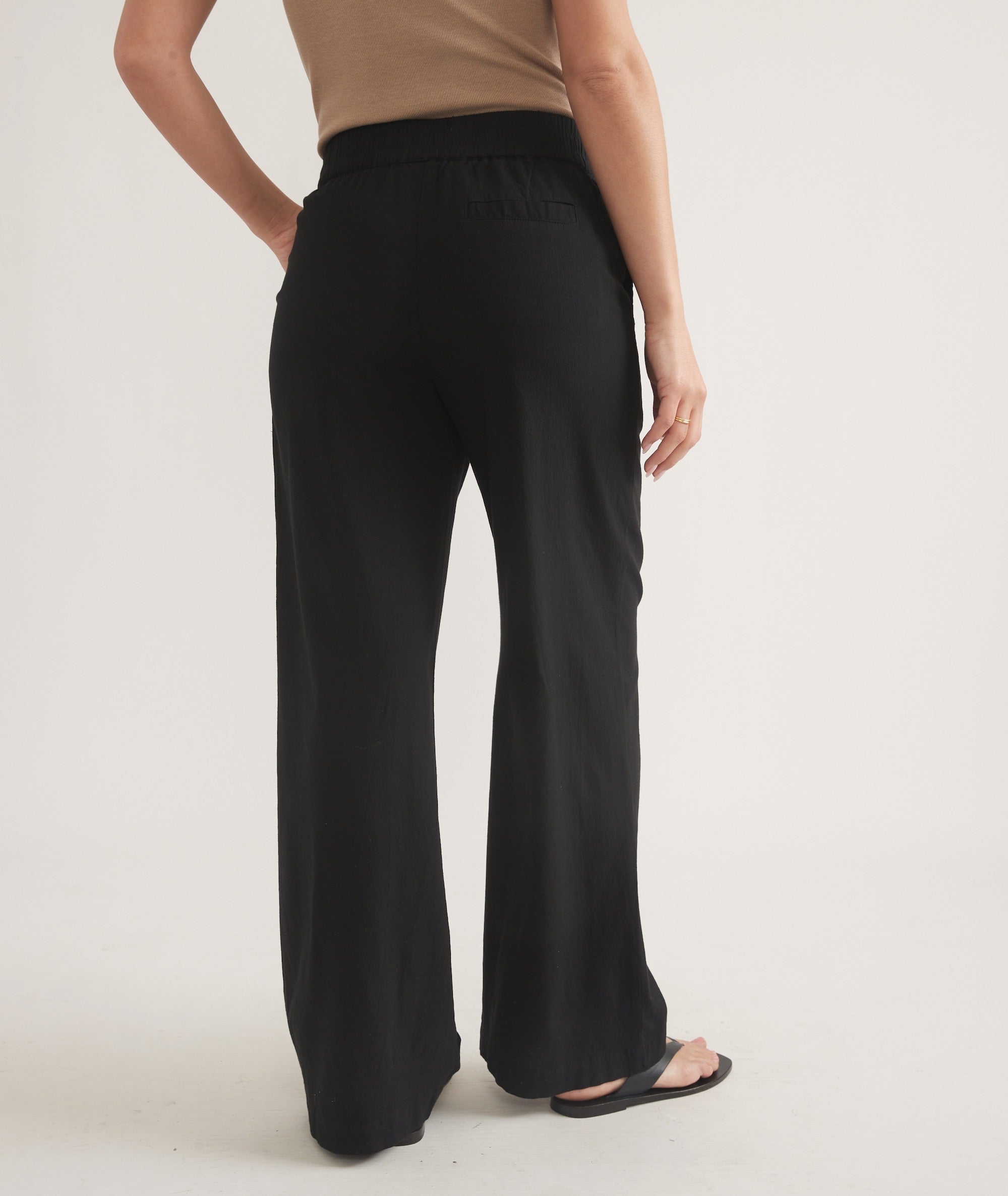 Black Hemp Trouser