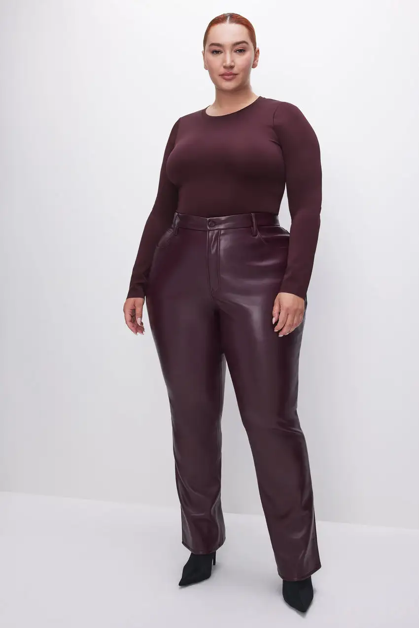 GOOD ICON FAUX LEATHER PANTS