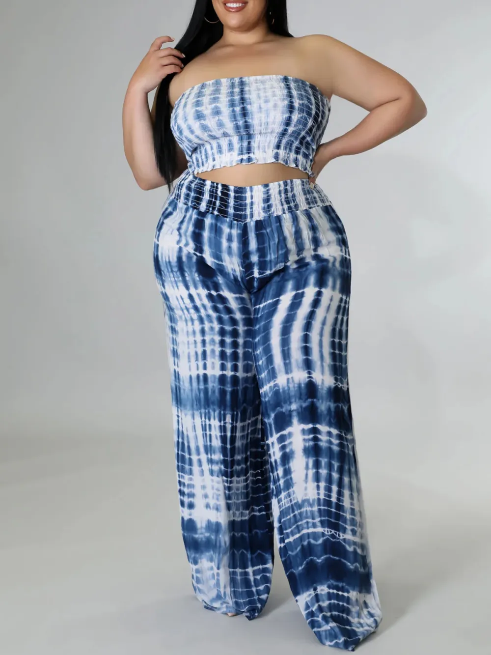 Plus-Size Women'S Trendy Beach Date Pants Set