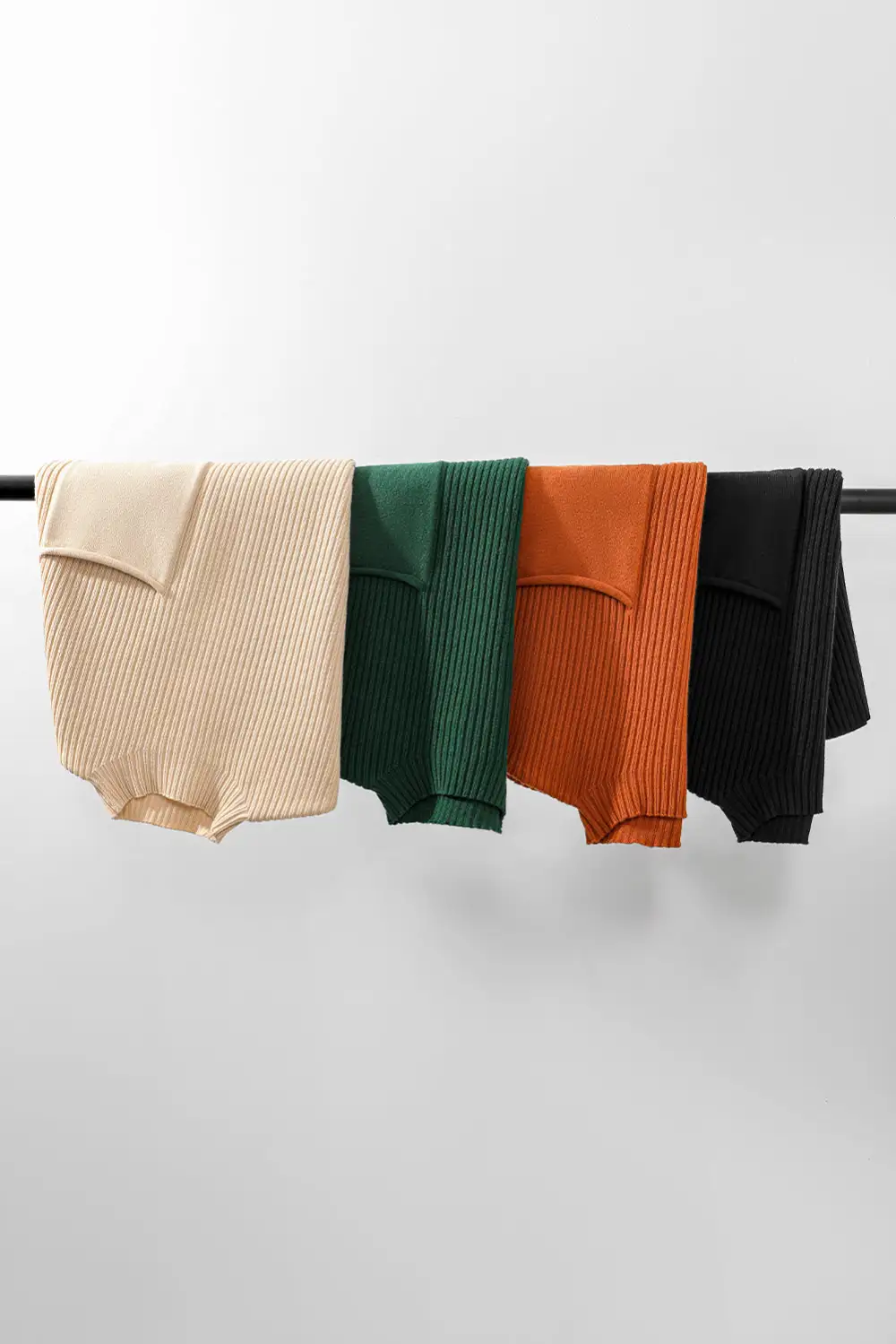 Patch Pocket Ribbed Knit Short Sleeve Sweater