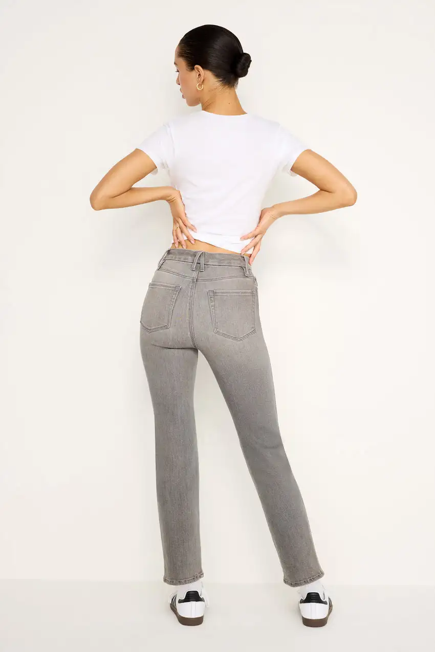 GOOD CURVE STRAIGHT LIGHT COMPRESSION JEANS