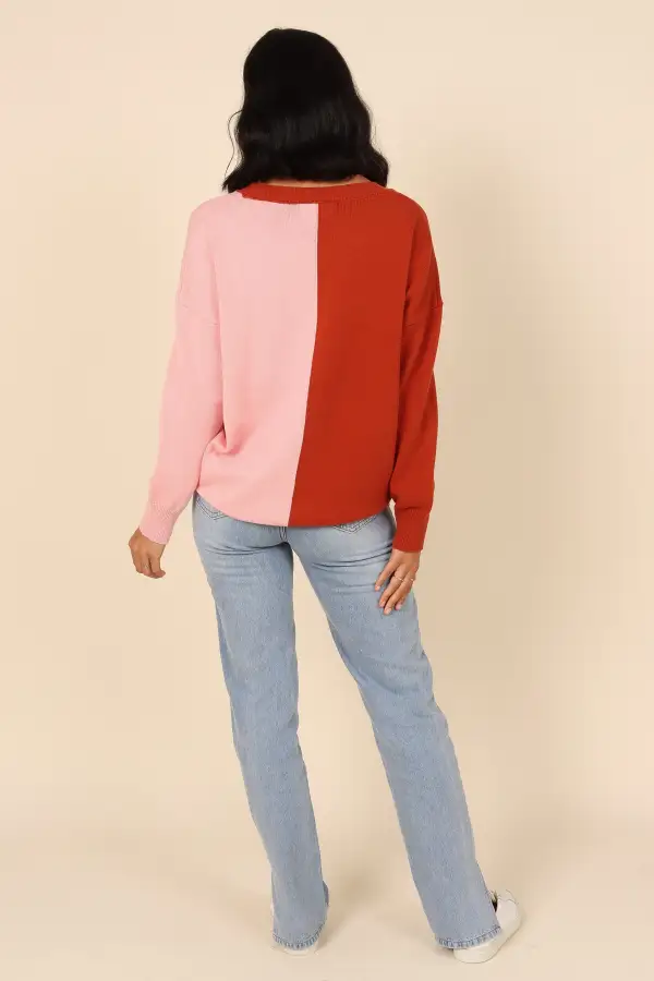 Karlie Knit Sweater - Pink