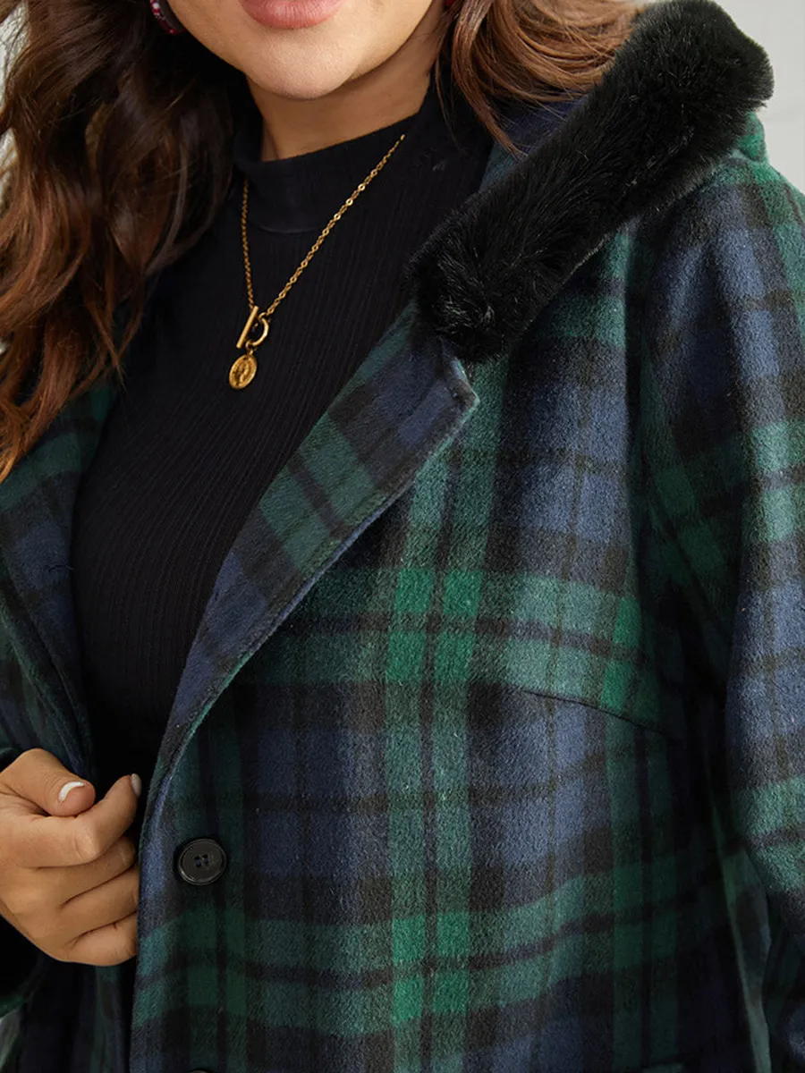 Green plaid coat