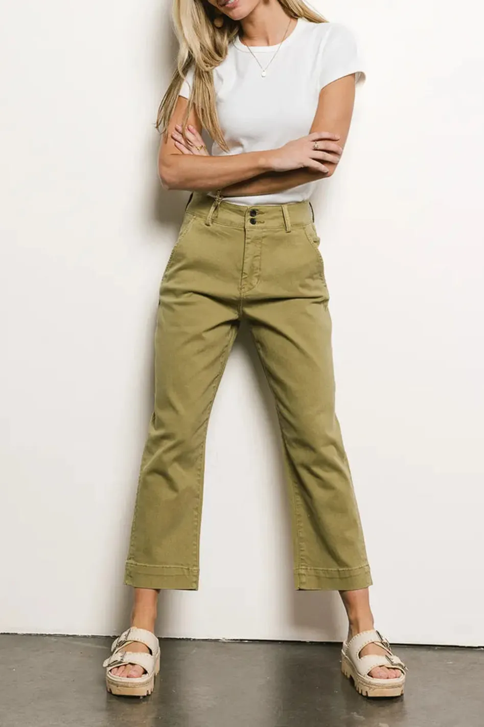 BELLA STRAIGHT LEG JEANS IN MOSS