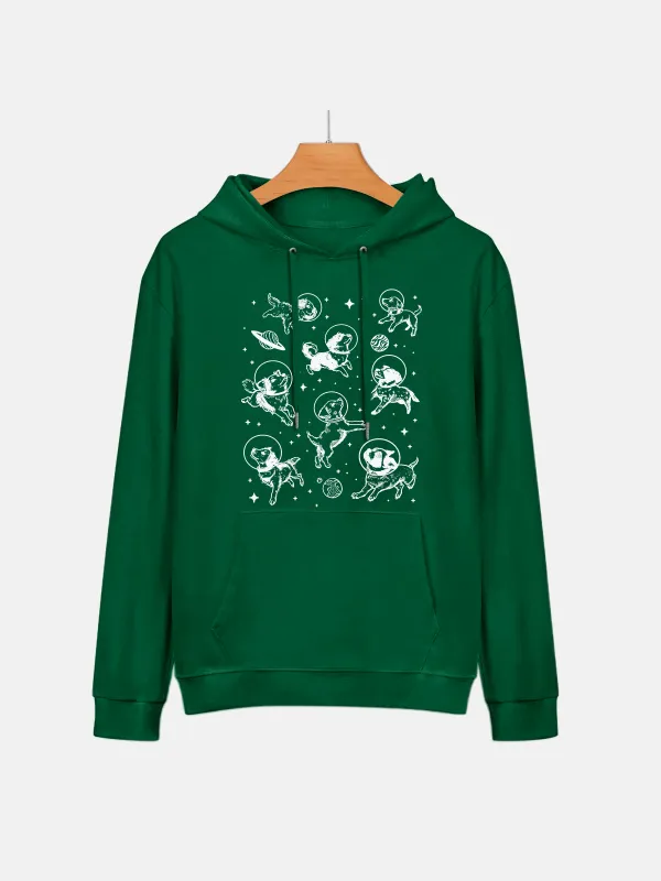 OCEAN CREATURES PATTERN HOODIE