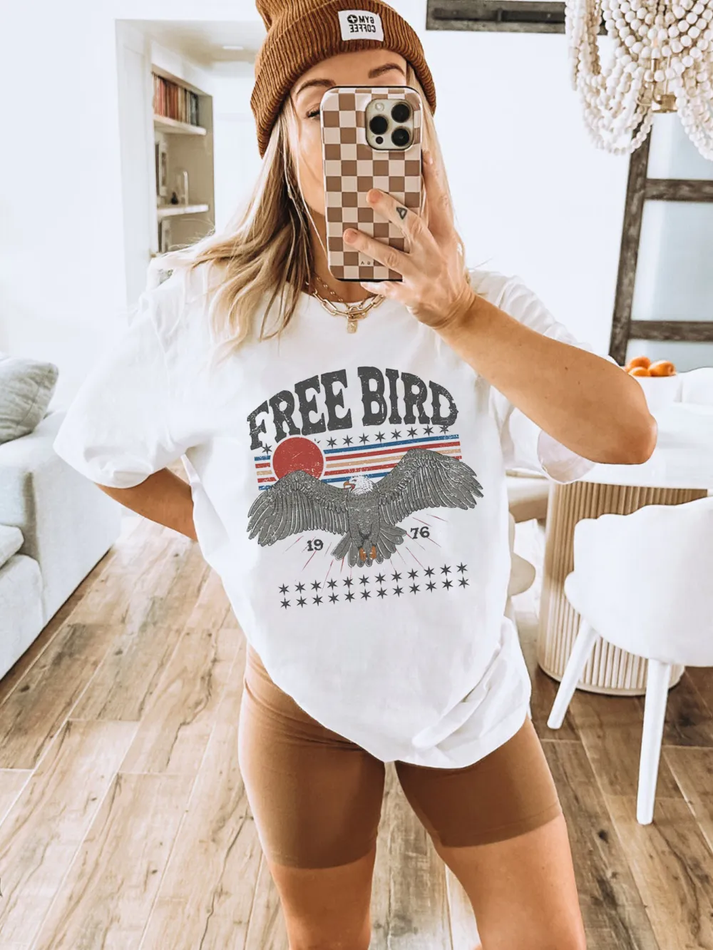 Free bird lady T-shirt