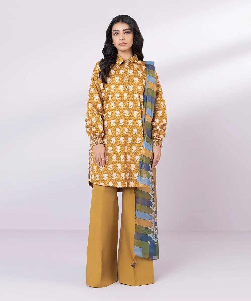 3 Piece - Printed Lawn Suit