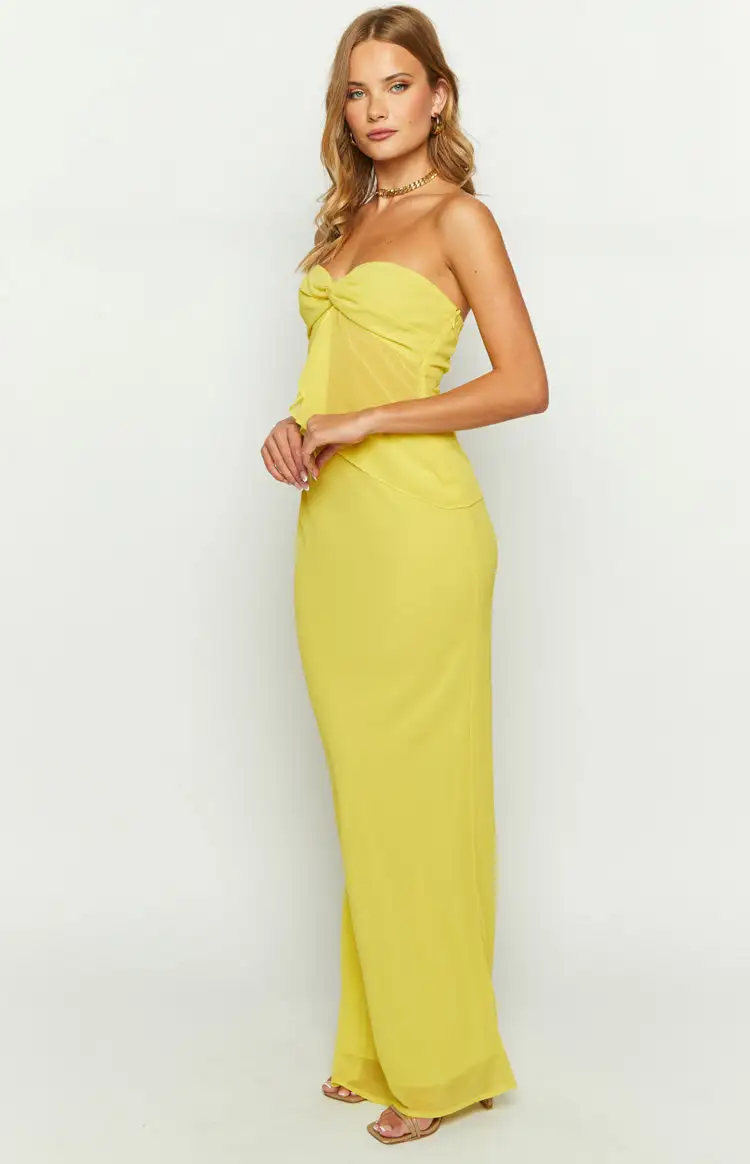 Jacqulin Yellow Maxi Skirt