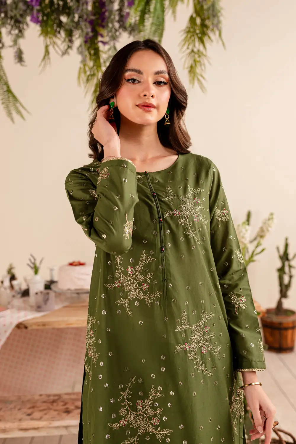 Bertha 2Pc - Embroidered Lawn Dress