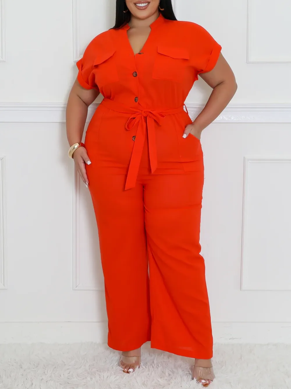 Plus Size Fashion Jumpsuit For Women