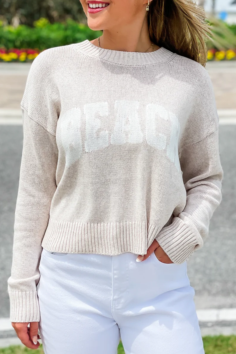 Grey casual sweater