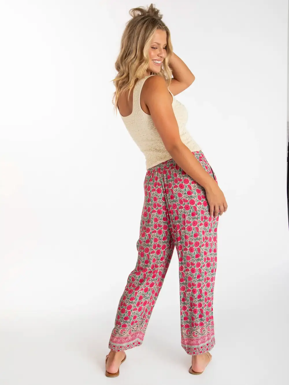 Allison Pant - Pink Puff Floral