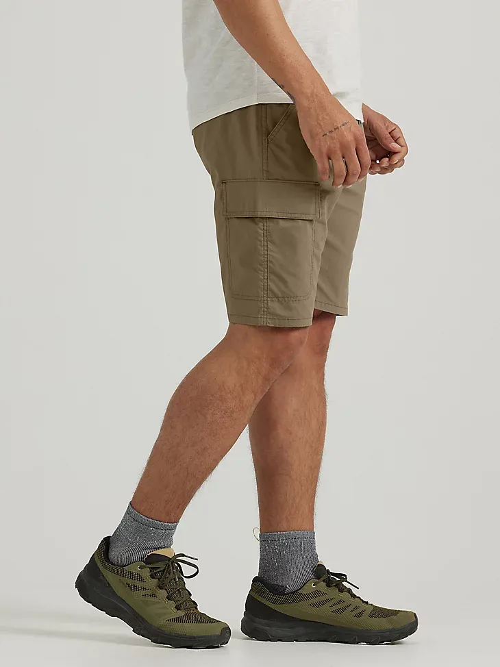 ATG BY WRANGLER™ MEN'S FLEX CARGO SHORT IN DUSTY OLIVE