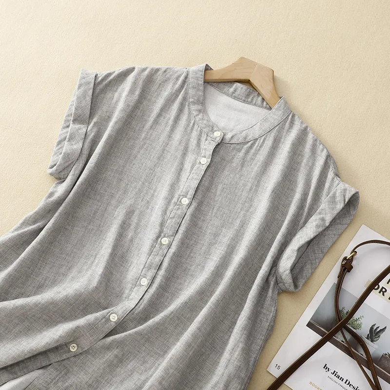 Stand Collar Comfortable Casual Shirt