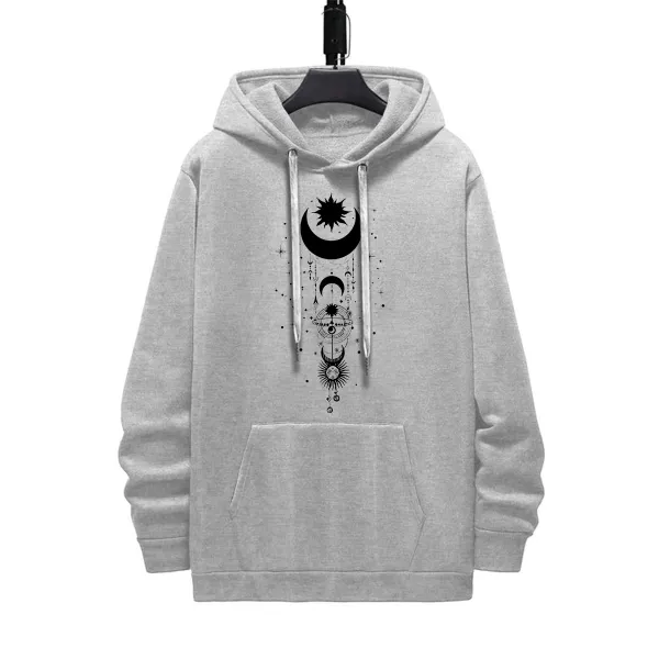 THE MOON PATTERN PRINTED HOODIE