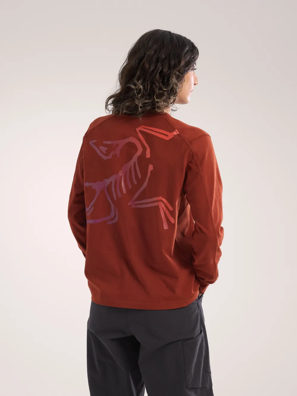 Kragg Cotton Bird Crew Neck Shirt LS Women's