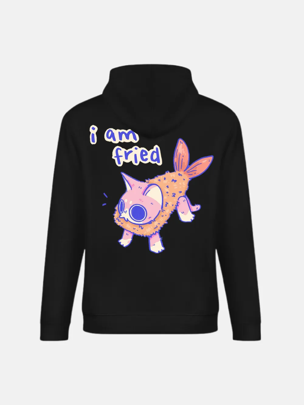 I AM FRIED PATTERN HOODIE