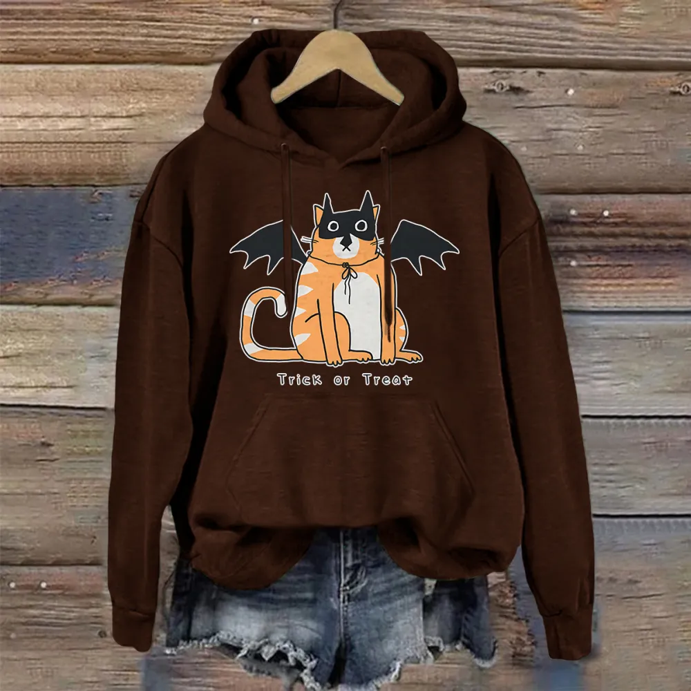 Trick or Treat Bat Cat Hoodie