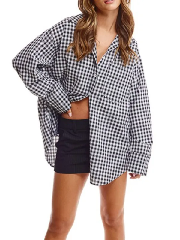 Gingham Oversized Shirt