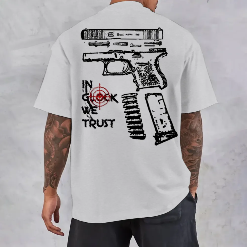 In Glock We Trust Men T-shirt,Short Sleeve,T-shirt Size S-4XL