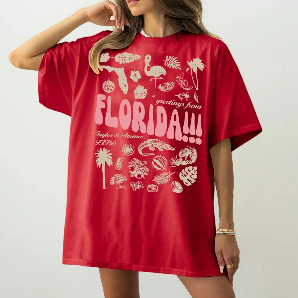 Women's Florida!!! Crew Neck Tee