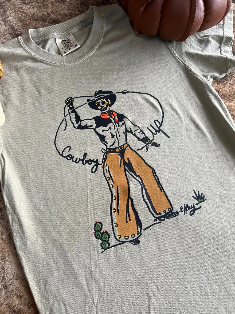 Cowboy Up Skelly T-Shirt