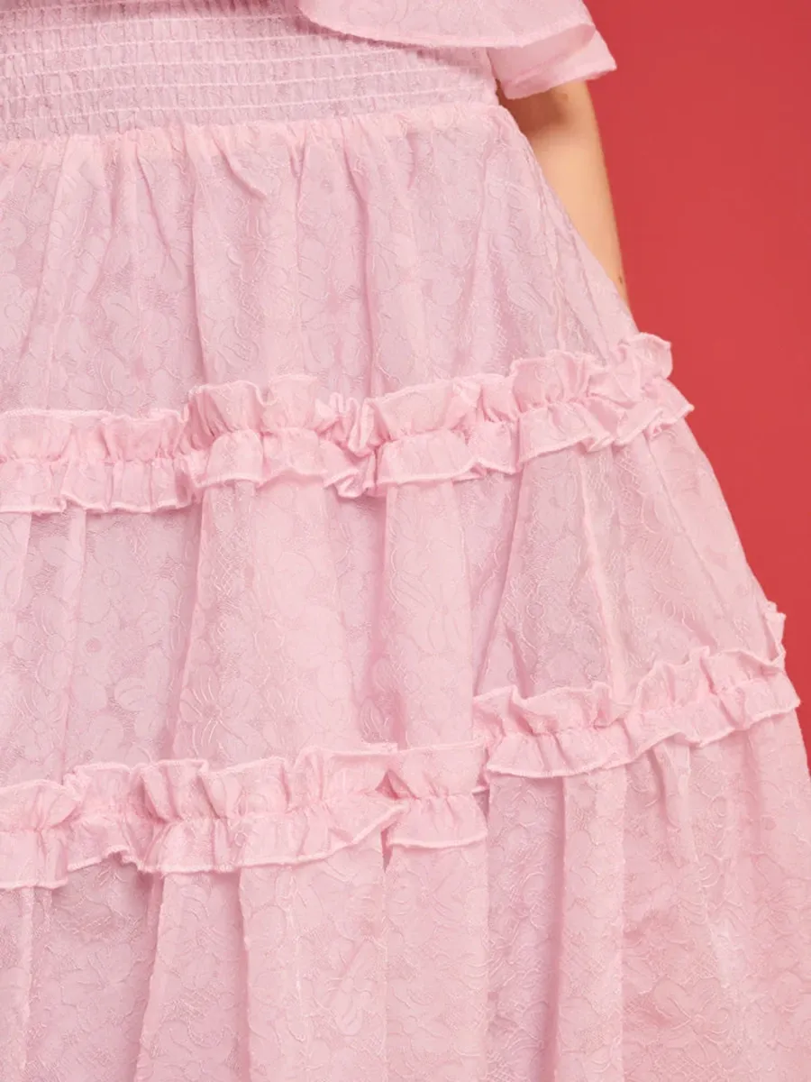 DREAM Brooke Organza Midi Skirt