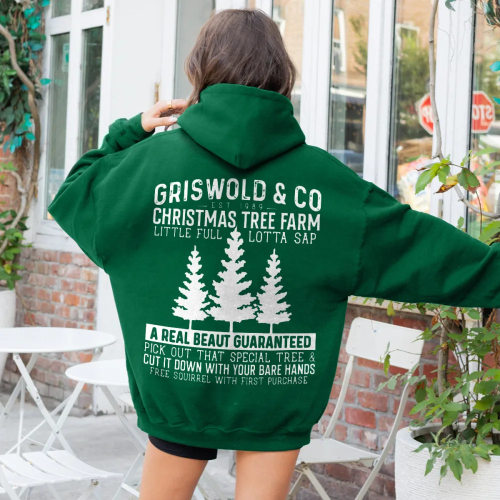 christmas tree farm Women's hoodie