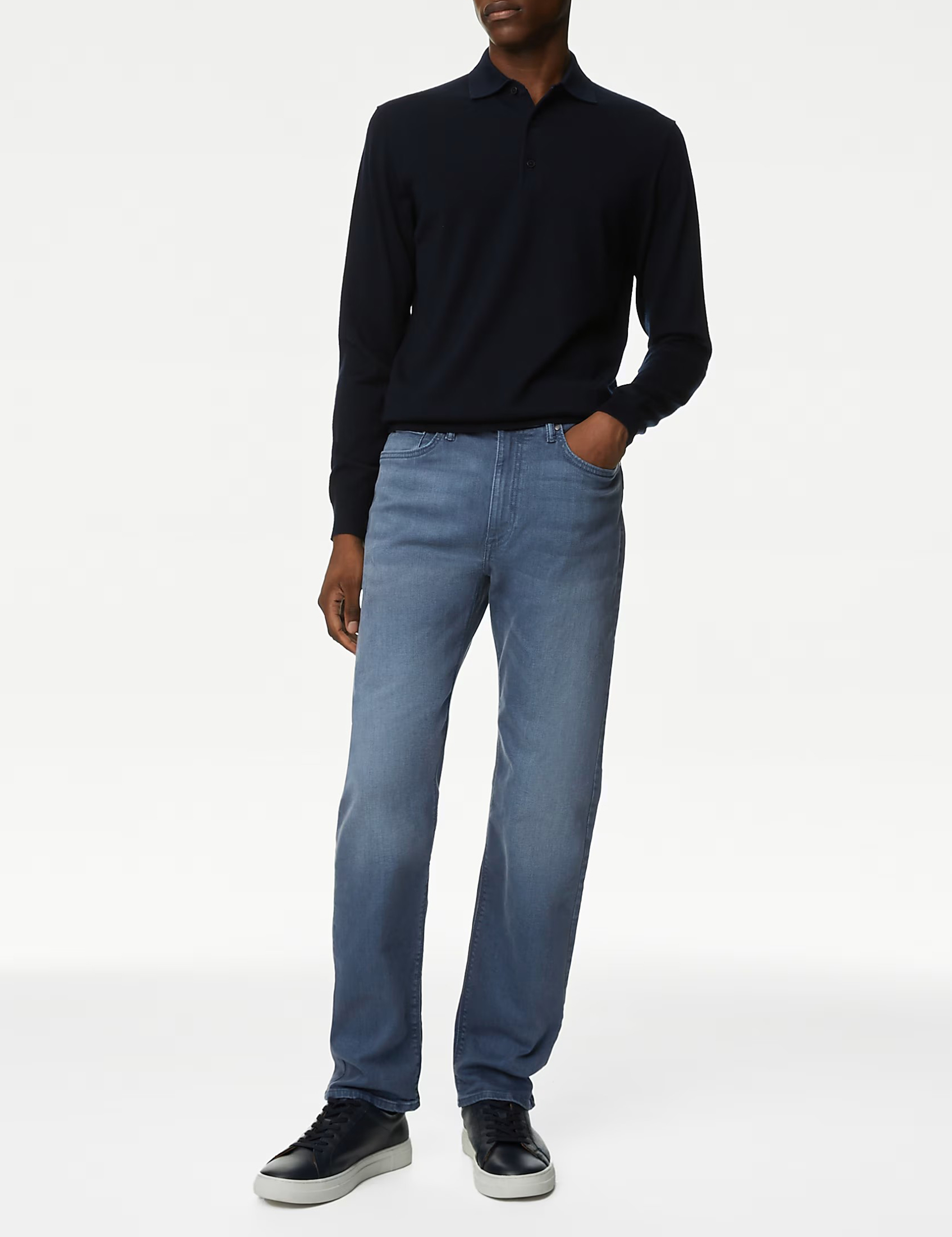 Straight Fit Stretch Jeans