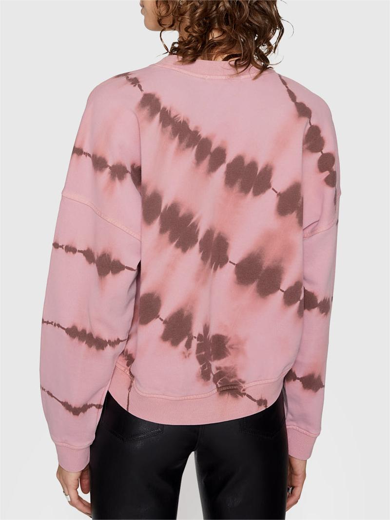 Women's Fashion Pink Print Hoodie