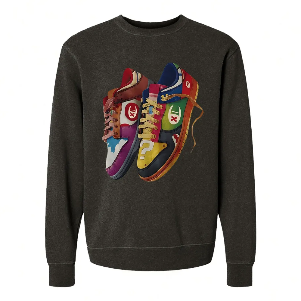 SHOE DESIGNED PATTERN PRINTED SWEATSHIRT 02