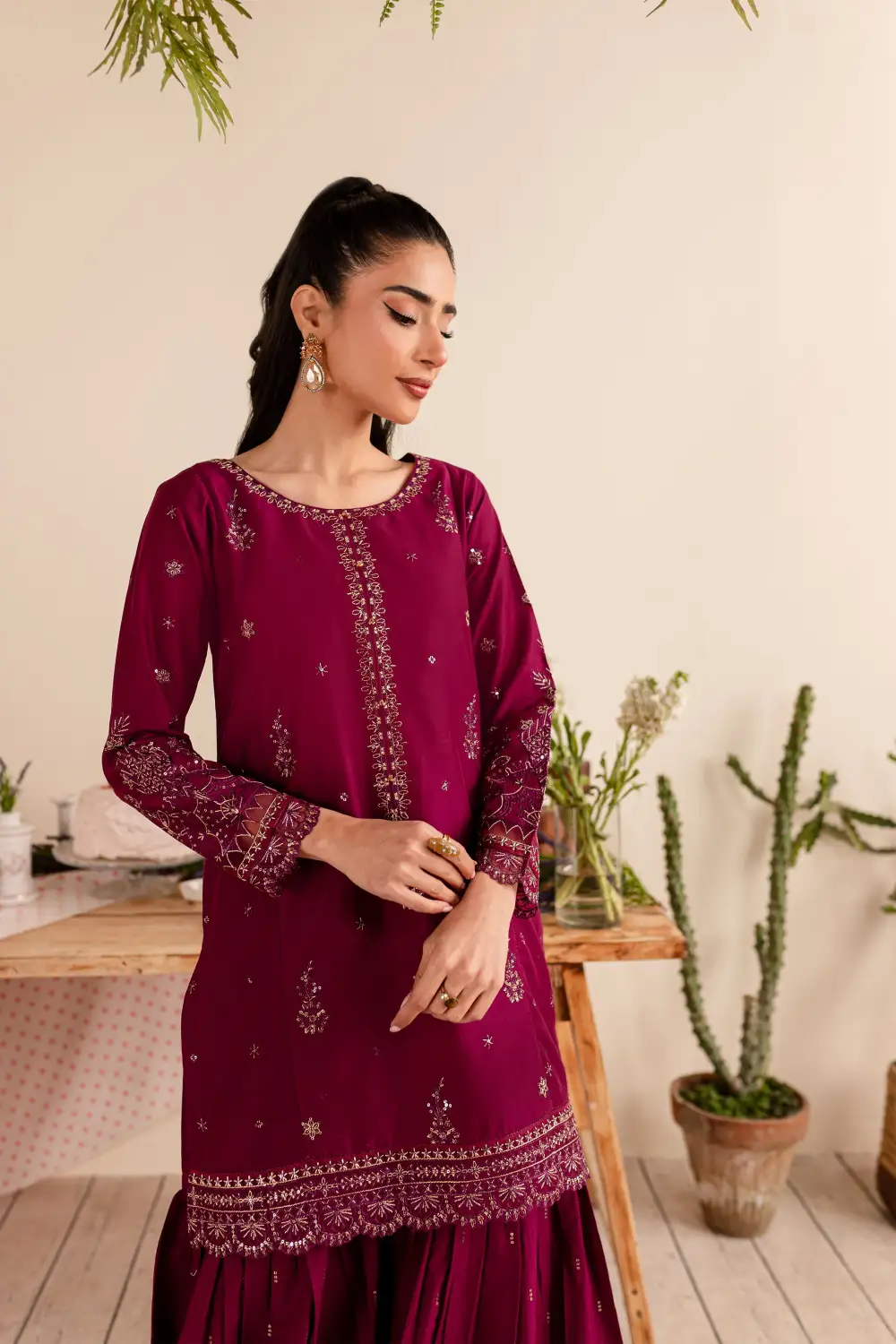 Elwood 2Pc - Embroidered Lawn Dress