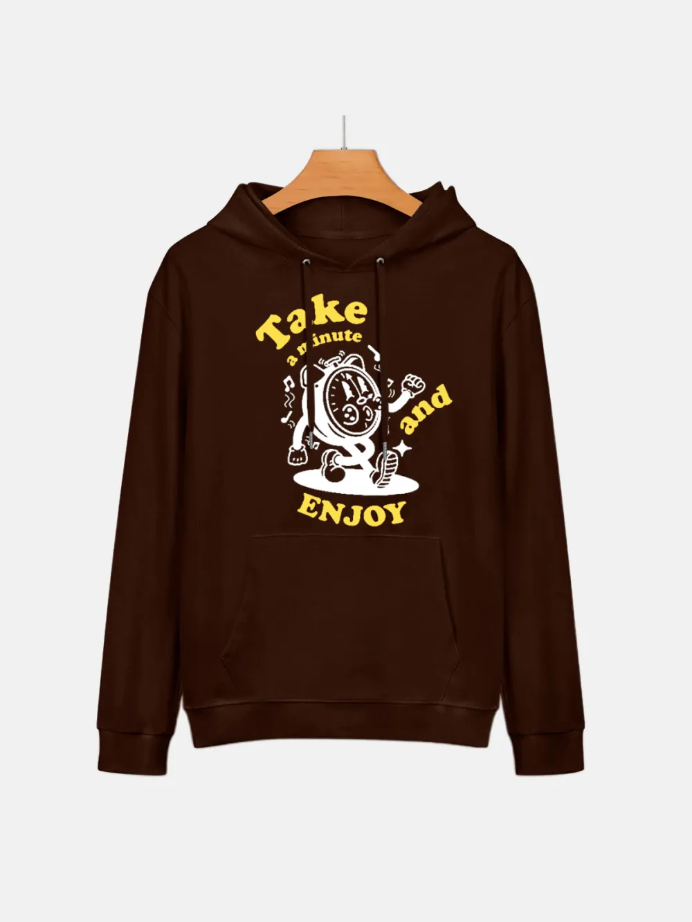 TAKE A MINUTE AND ENJOY PATTERN HOODIE