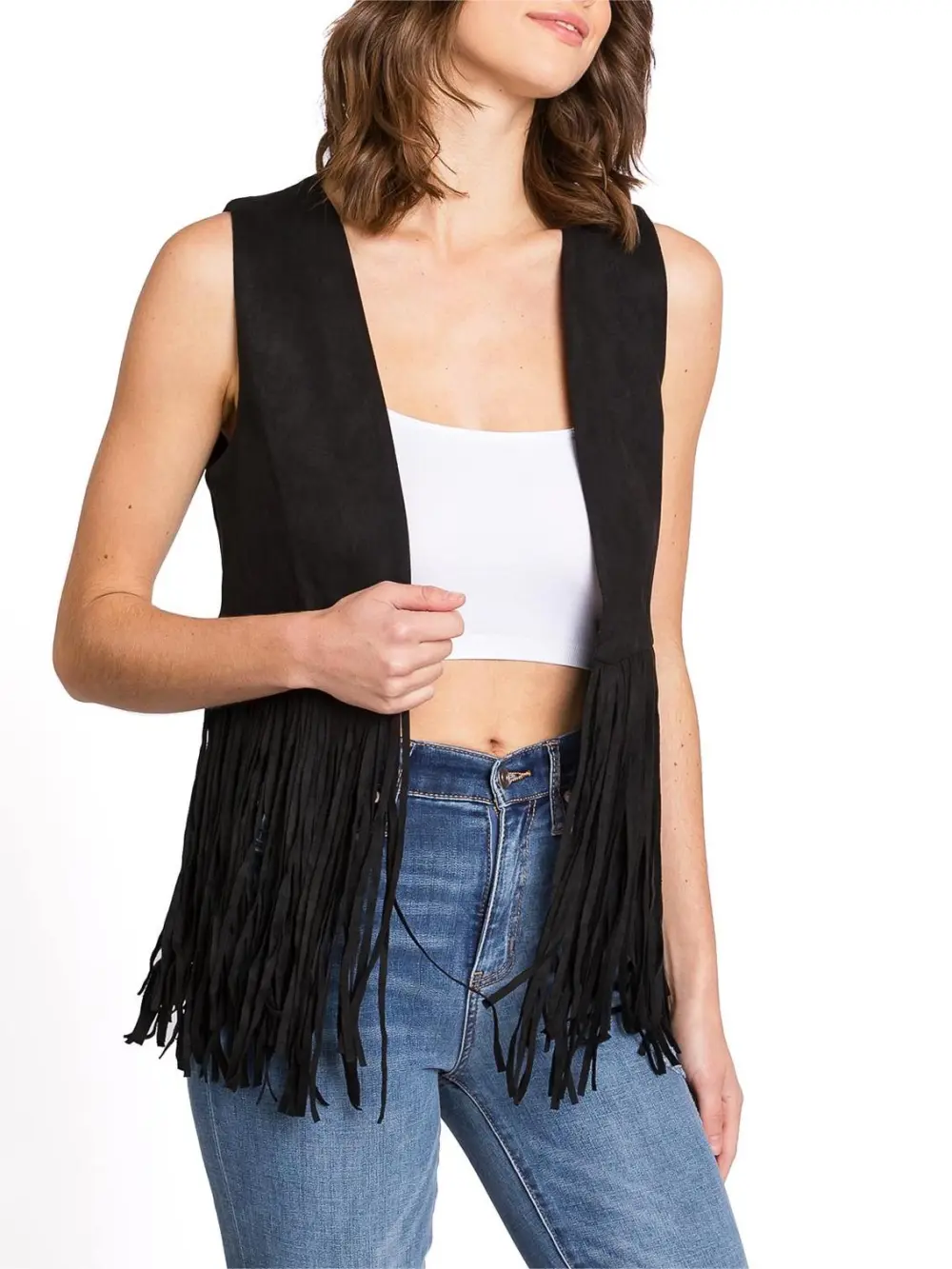 Boho Fringe Vest