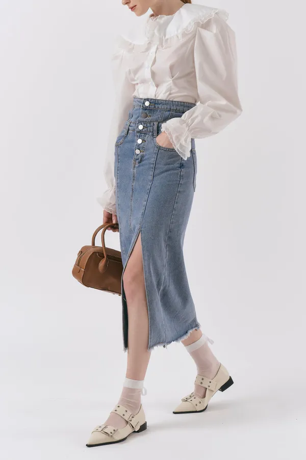 Ariana Highwaist Denim Skirt