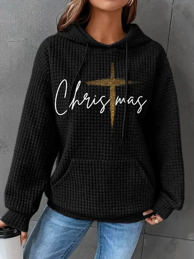 Women's Merry Christmas  Print Casual Sweatshirt