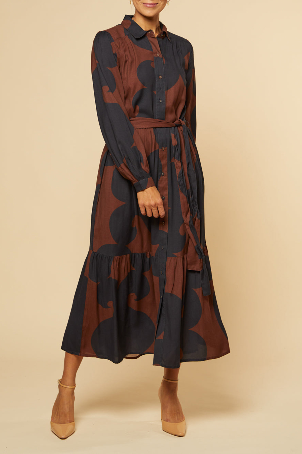 Ginette Long Sleeve Maxi Dress in Soho