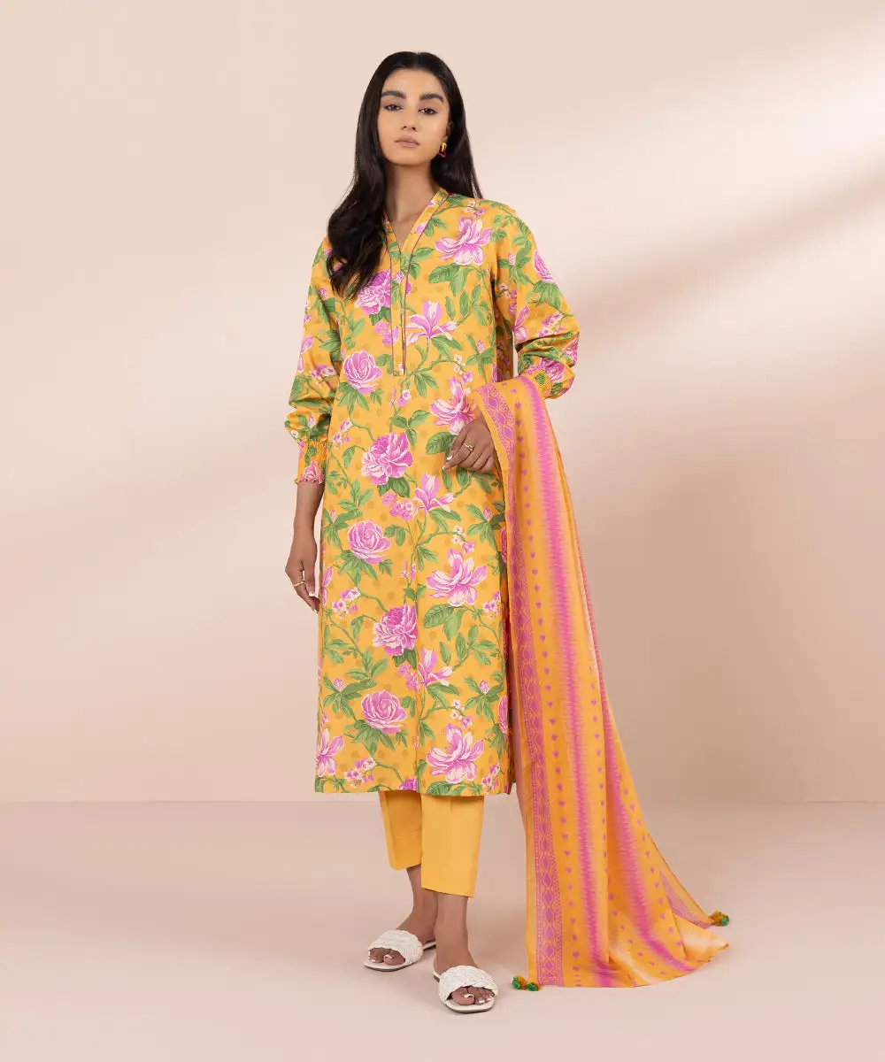 3 Piece - Printed Lawn Suit