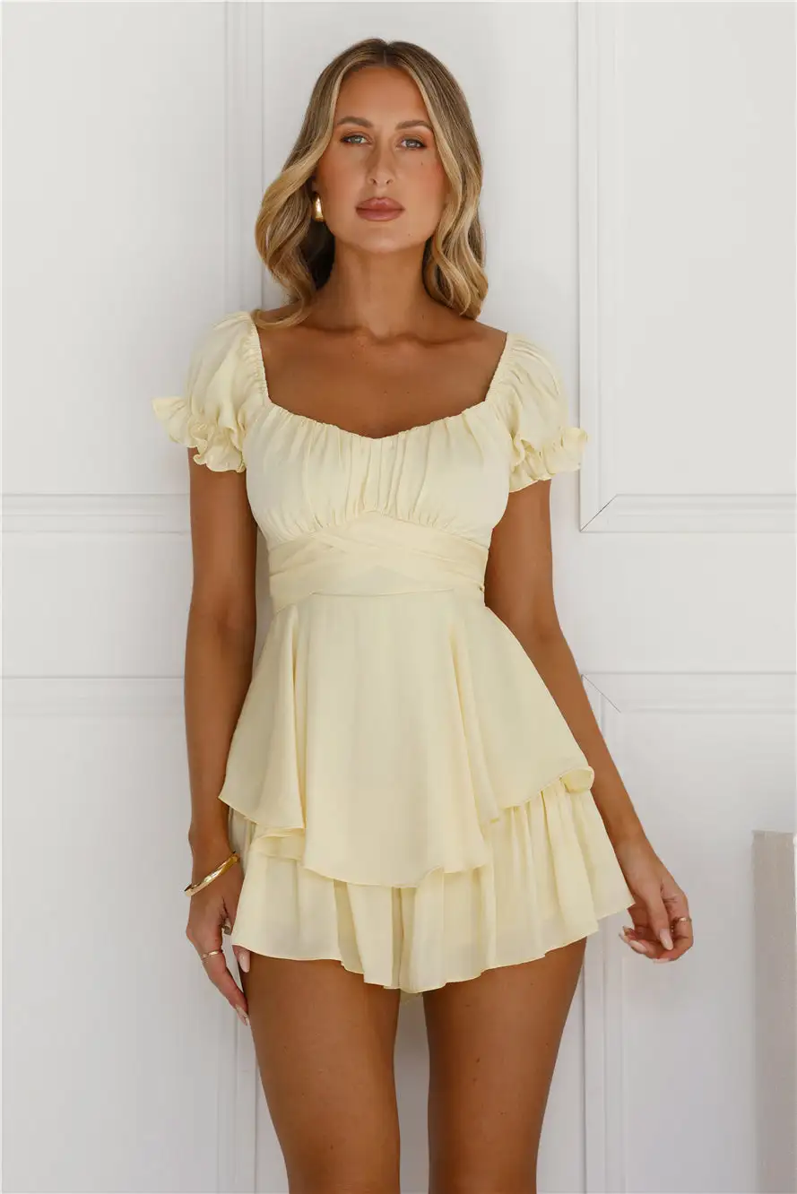 Proper Credit Romper Yellow