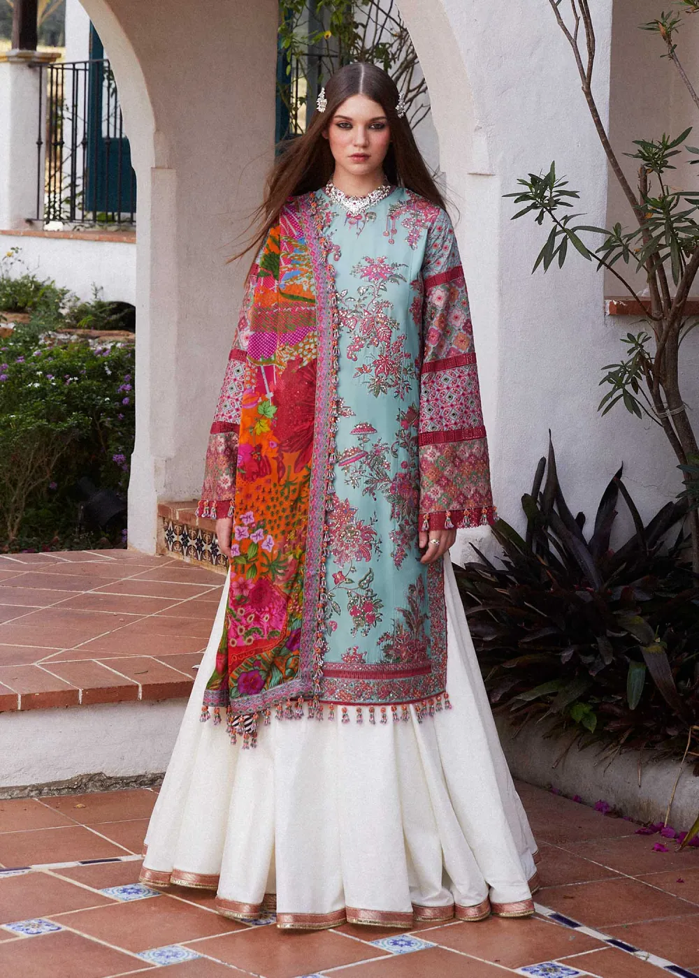 FLORET Embroidered Lawn