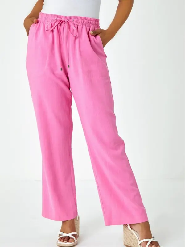 Pink all-match pants