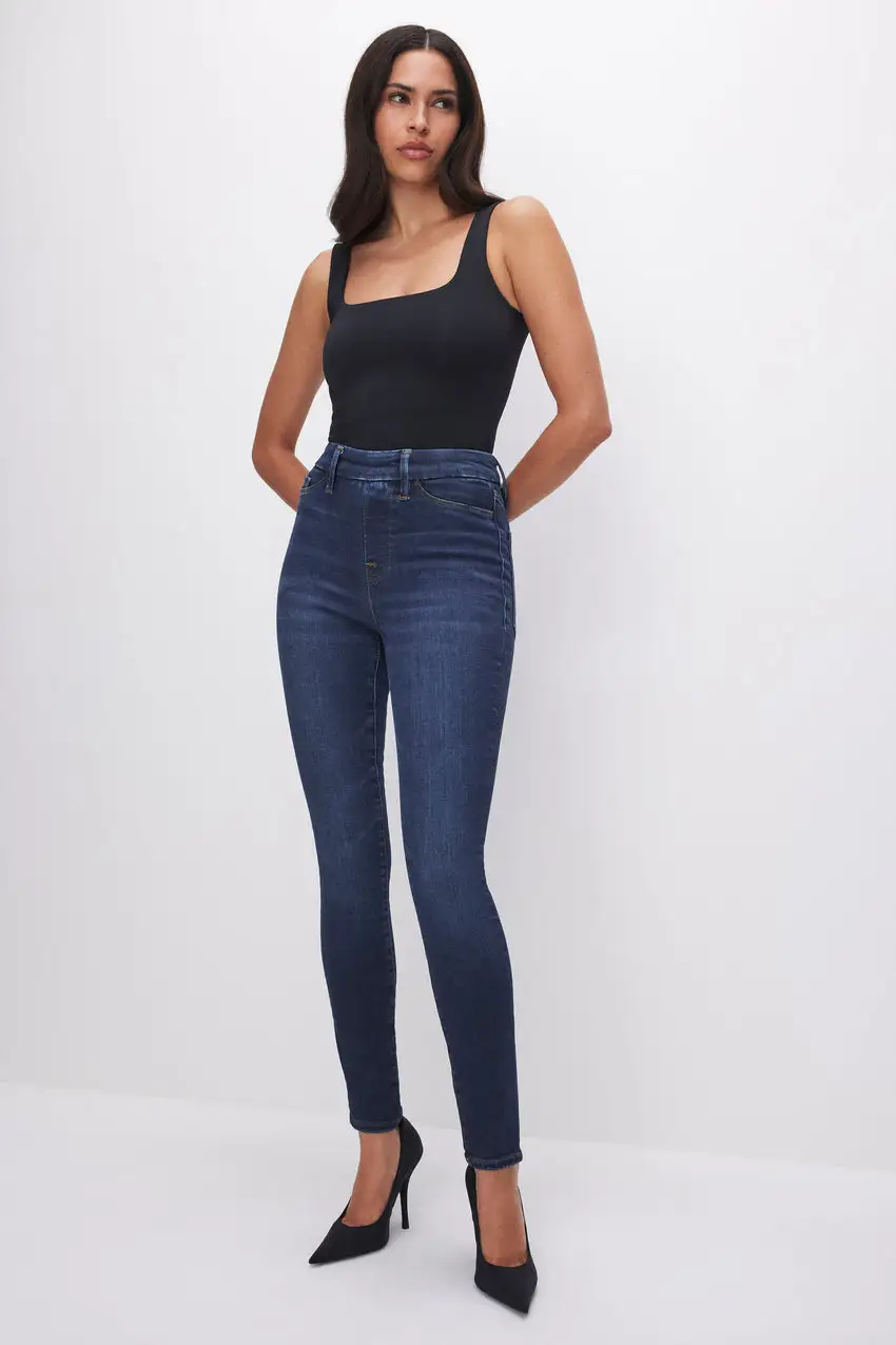 POWER STRETCH PULL-ON SKINNY JEANS