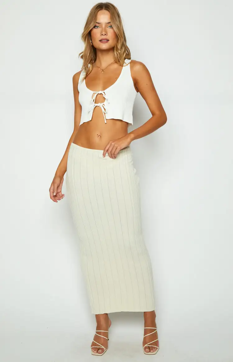 SNDYS Baha Sand Ribbed Skirt