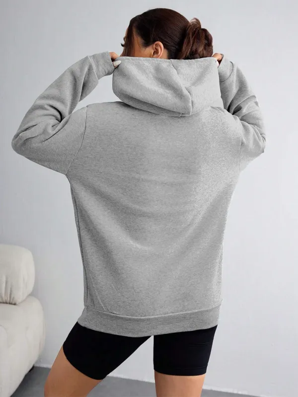 Grey Autumn Vintage Football Sweatshirt