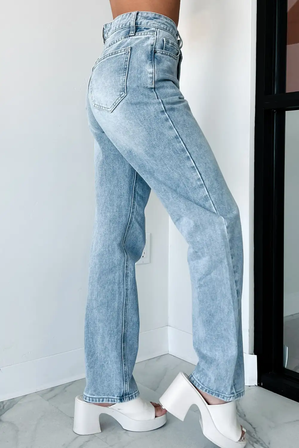 Sebastian High Rise Dogma Straight Leg Jeans