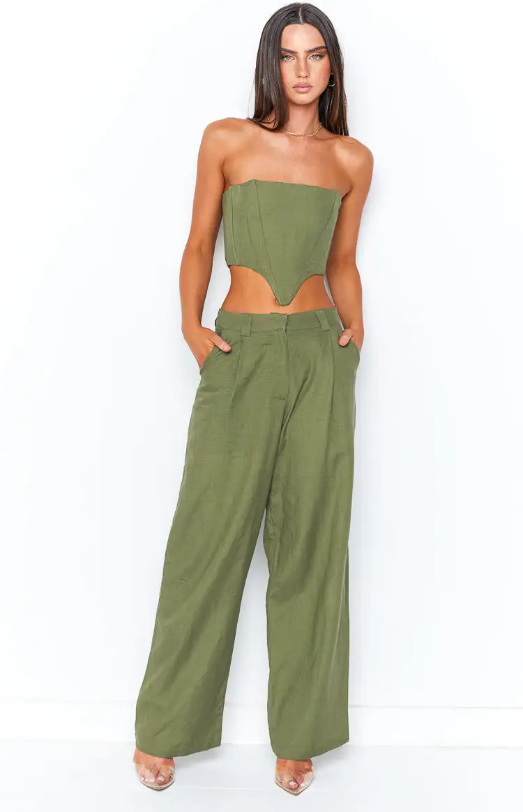 Lioness La Quinta Khaki Tube Top